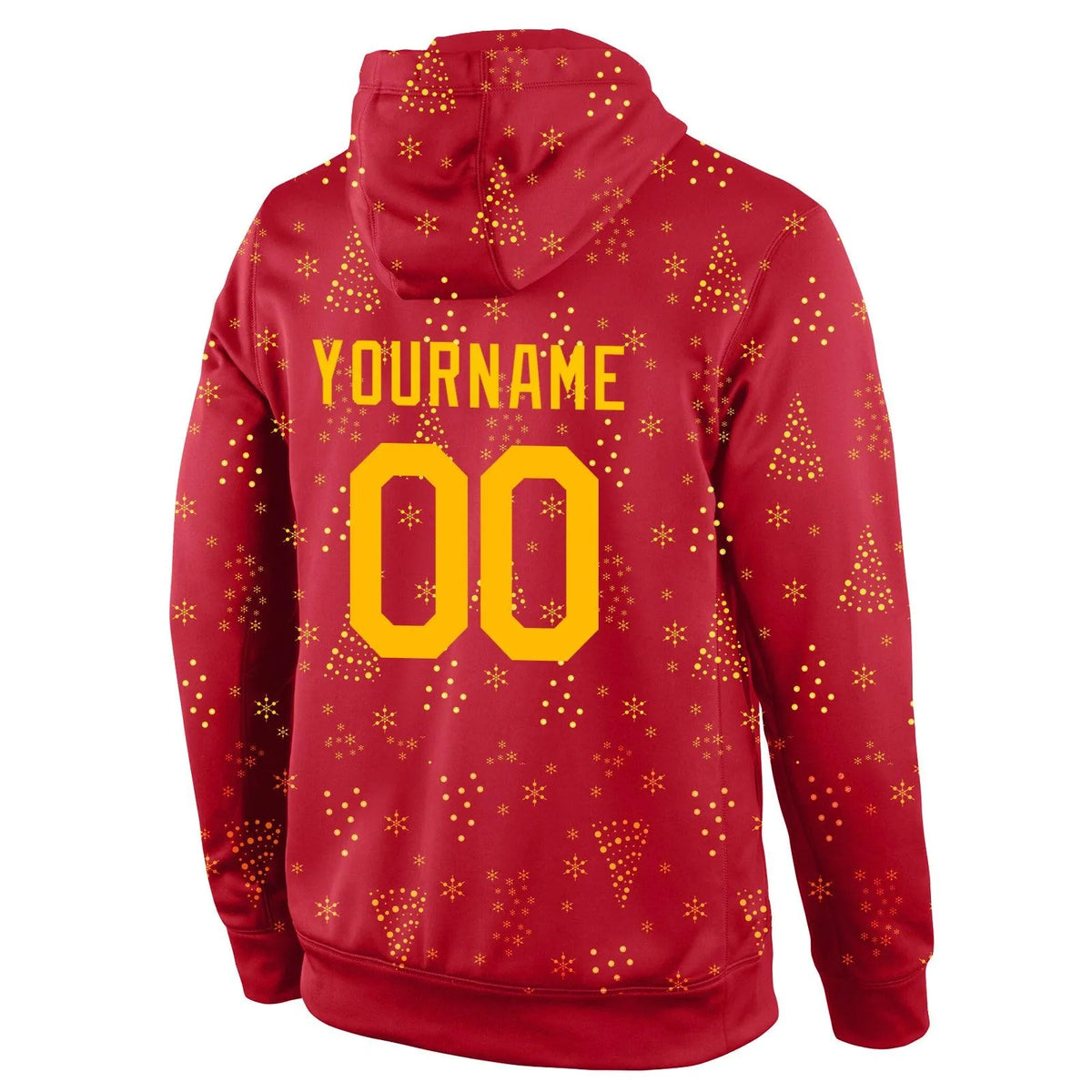 Personalized Name Number Sweatshirt, Custom Christmas Sports Hoodie, Holiday Team Pullover Hoodie, Festive Game Day Hoodie, X