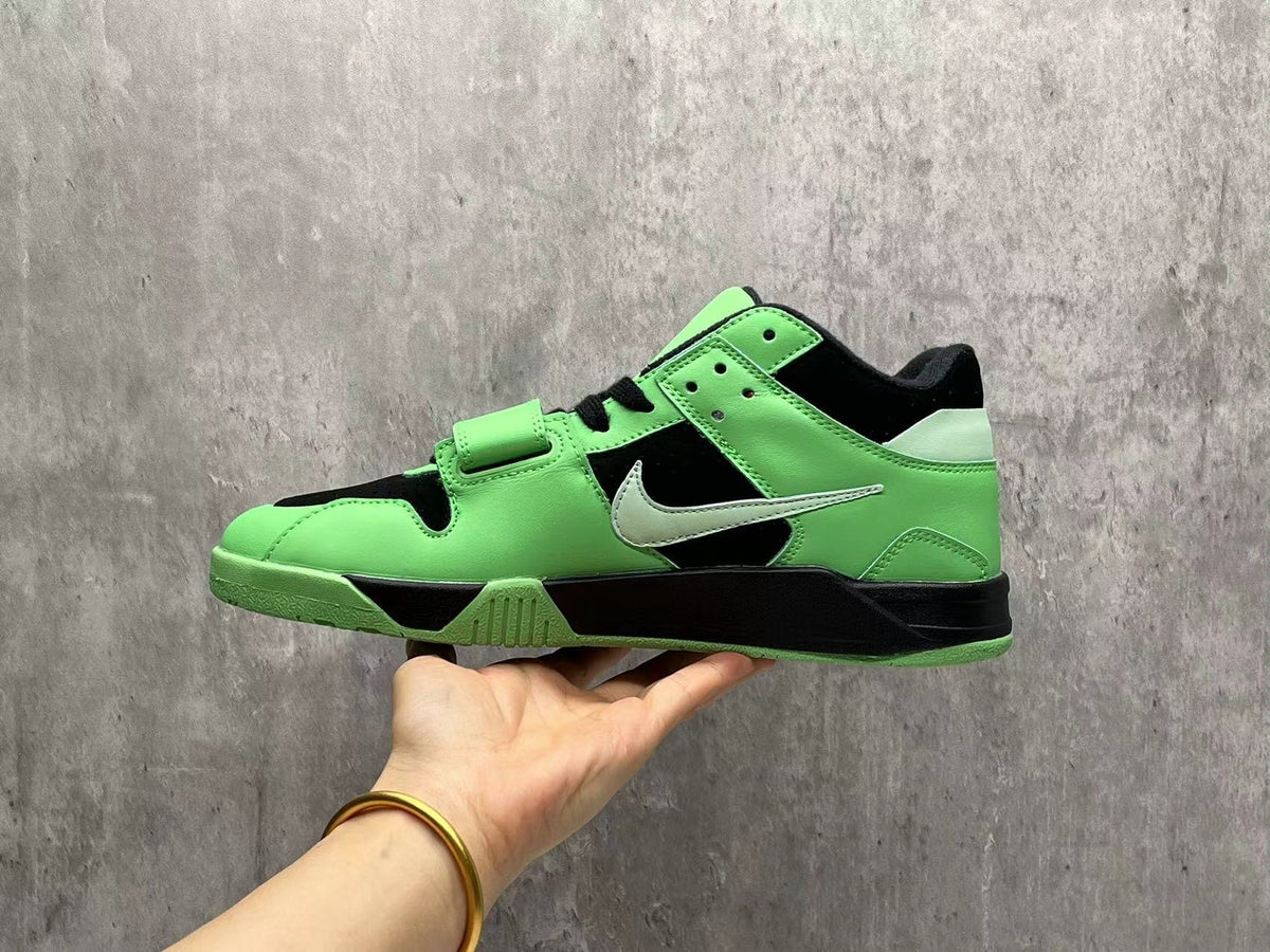 Mid Top Sneakers, Green Colorway, Lace Up Design, Casual Gift for Sneaker Fans