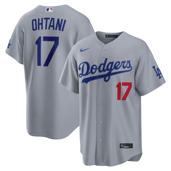 Los Angeles Dodgers Shohei Ohtani Gray Road Stadium Jersey
