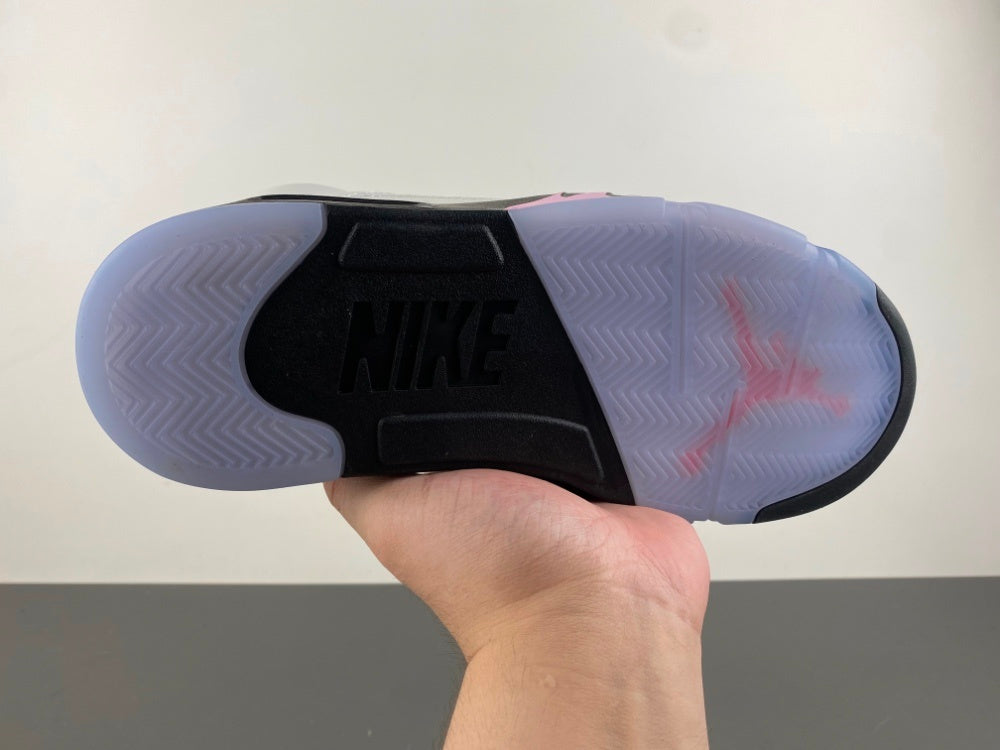 Low Top Sneakers, White Black Pink Colorway, Leather Footwear, Lace Up Design, Casual Gift for Sneaker Fans