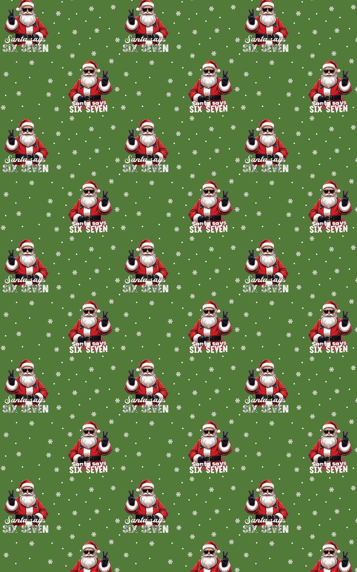 Cool Santa Claus Wrapping Paper, Santa Peace Sign Christmas Wrapping Paper, Retro Holiday Gift Wrap, Festive Xmas Present Wra