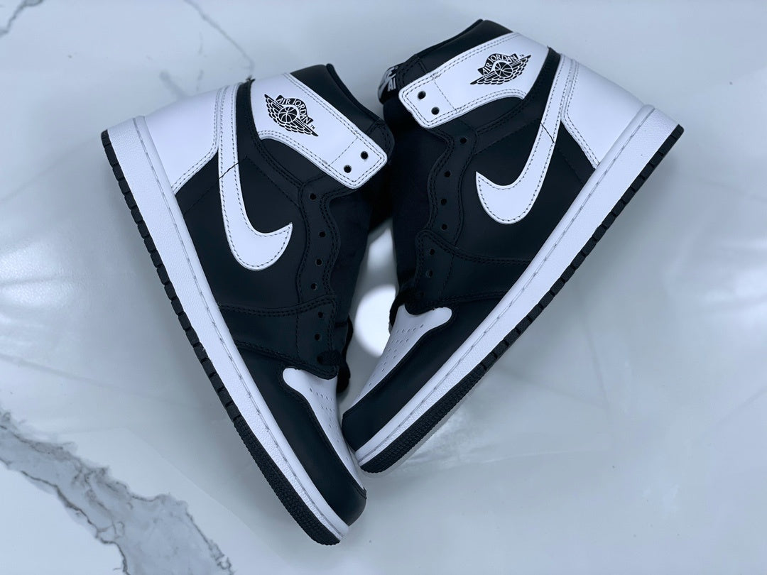 High Top Sneakers, White Black Colorway, Lace Up Design, Casual Gift for Sneaker Fans