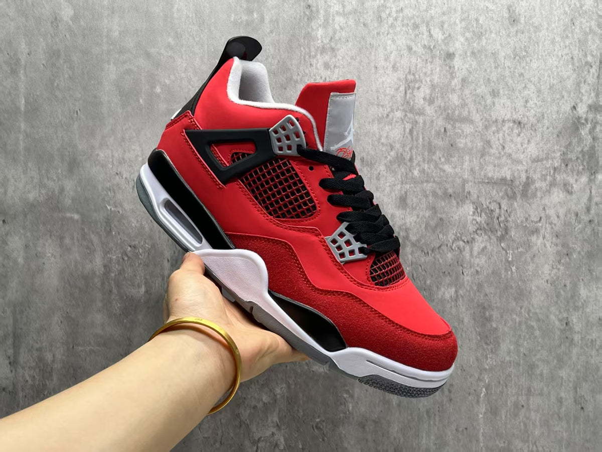 Low Top Sneakers, Red Black Colorway, Lace Up Design, Casual Gift for Sneaker Fans