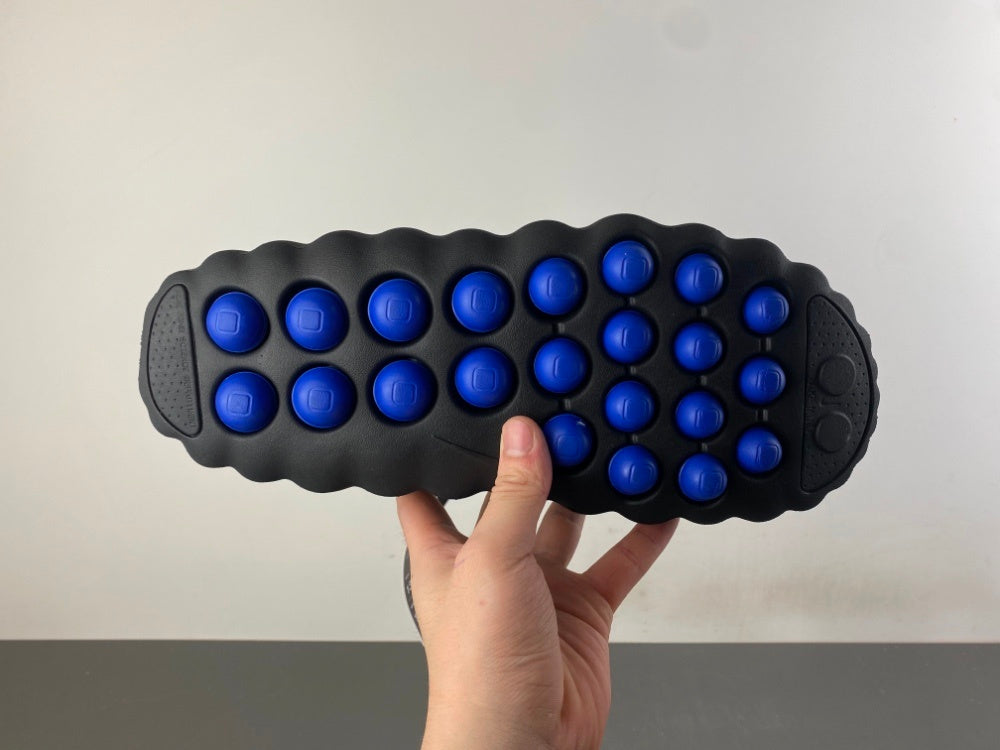 Slides, Blue Black Colorway, Slip On Design, Casual Gift for Shoe Lovers