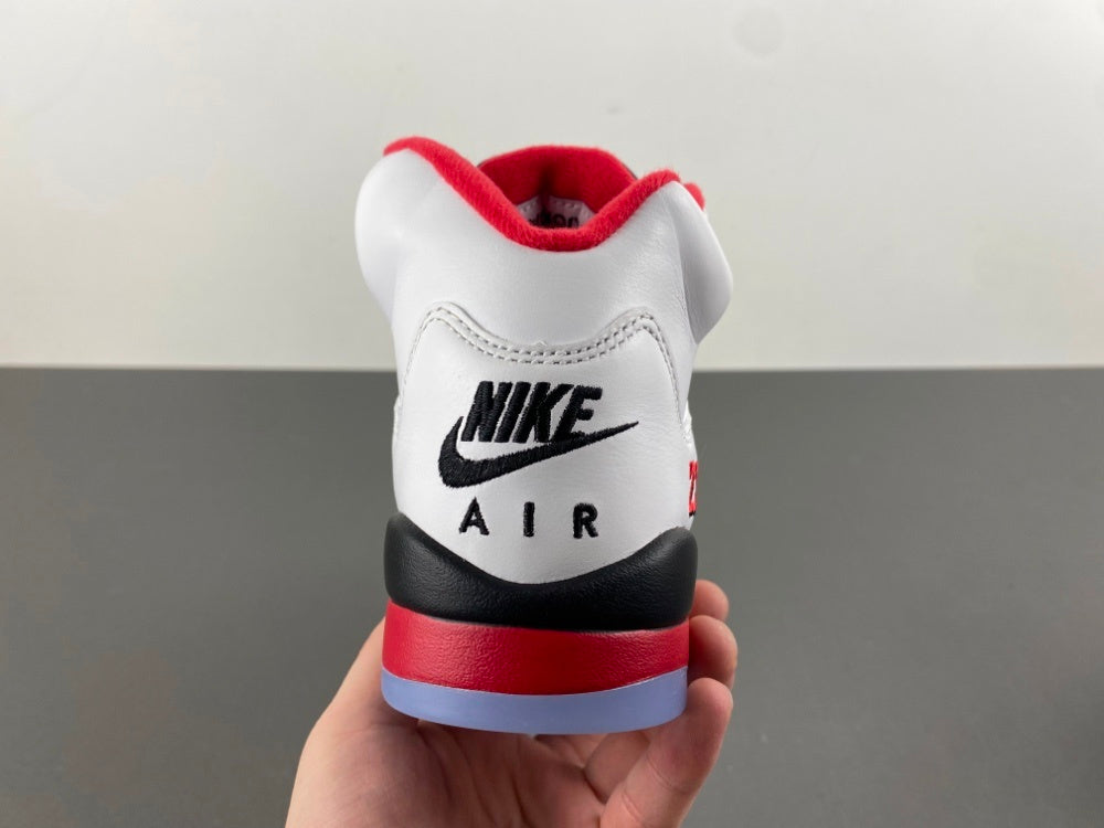 High Top Sneakers, White Black Red Colorway, Lace Up Design, Casual Gift for Sneaker Fans