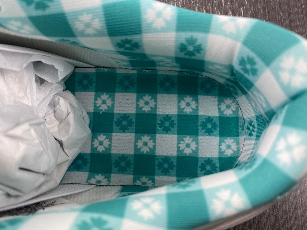 Low Top Sneakers, Teal Colorway, Lace Up Design, Casual Gift for Sneaker Fans