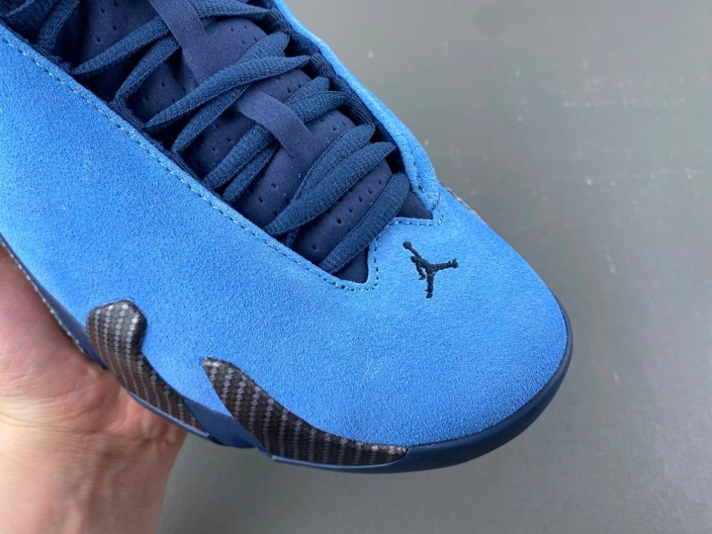 Retro Basketball Shoes, Blue Black Colorway, Lace Up Design, Casual Gift for Shoe Lovers