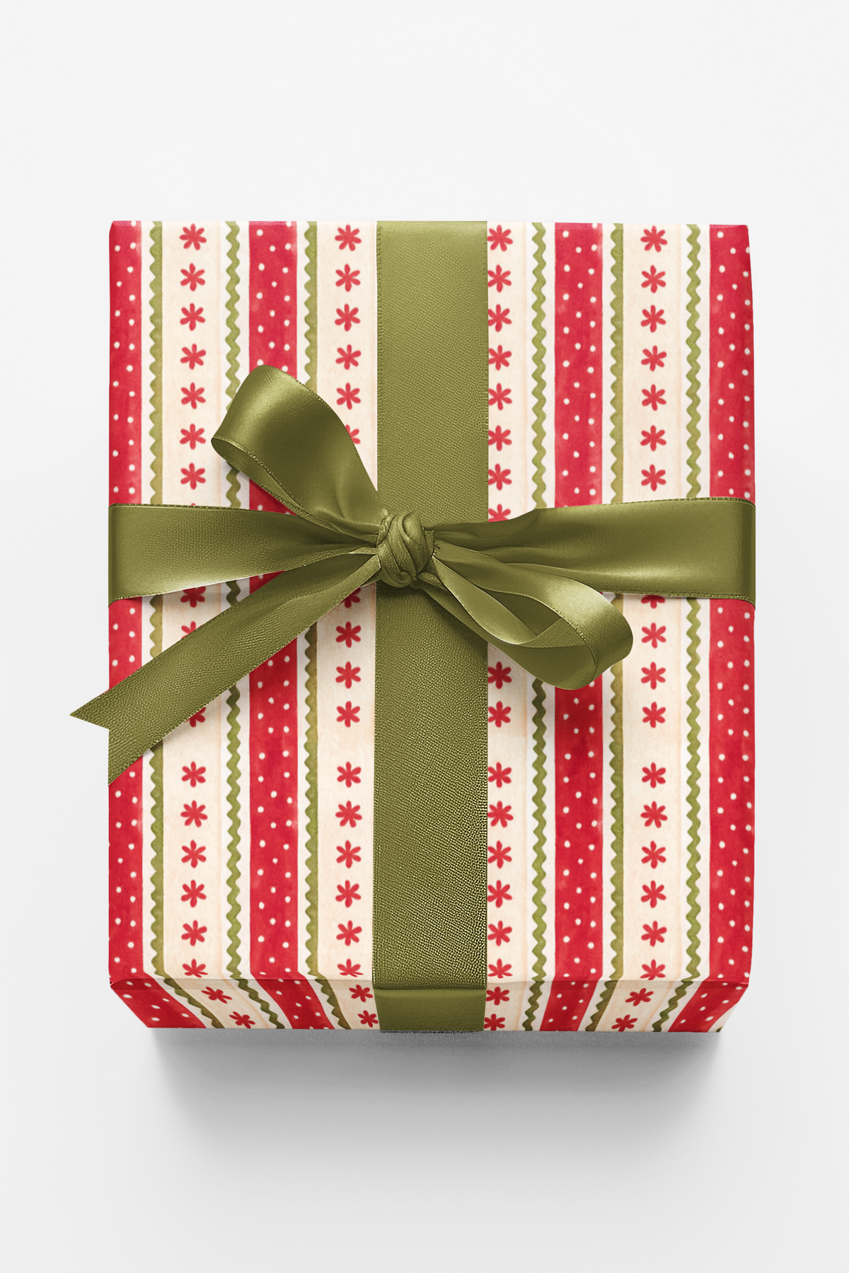 Comfy Knit Gift Wrap Roll, Candy Cane Stripe Wrapping Paper, Red White Stripe Wrapping Paper, Christmas Gift Wrap, Holiday Gi