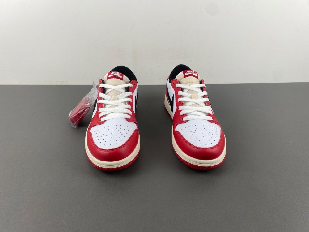 Low Top Sneakers, White Black Red Colorway, Lace Up Design, Casual Gift for Sneaker Fans