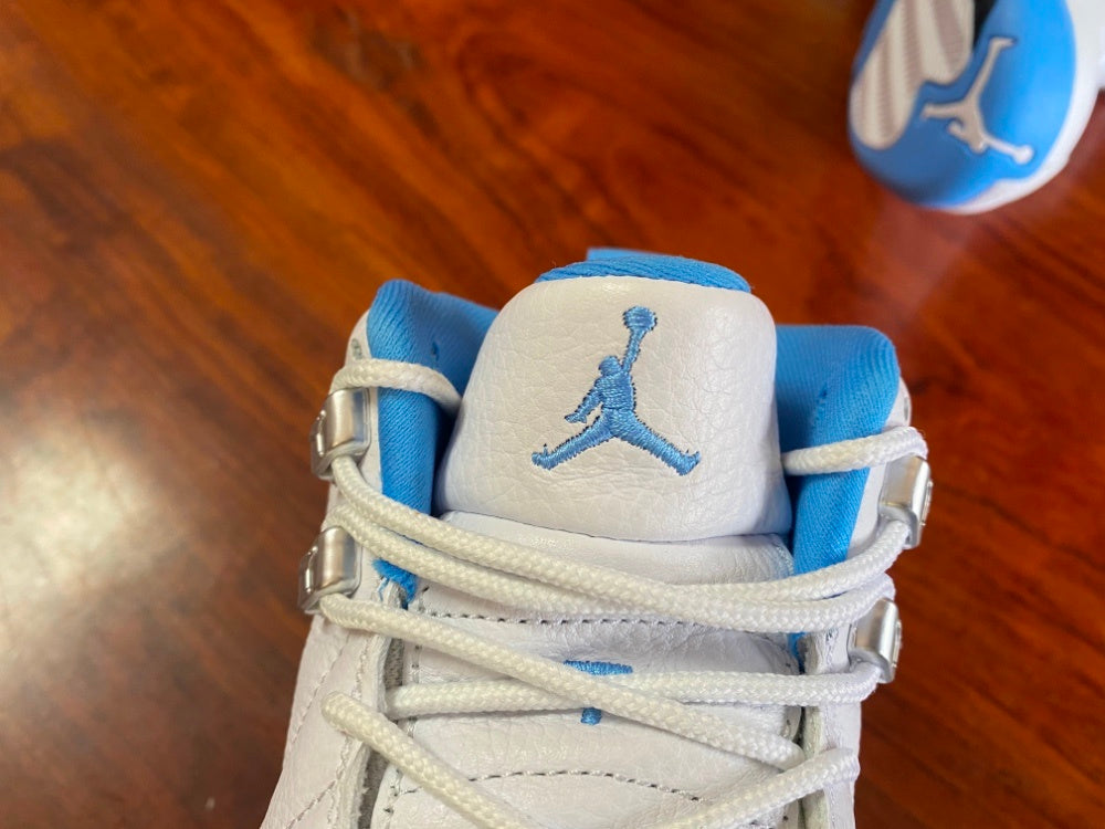 High Top Sneakers, White Blue Colorway, Lace Up Design, Casual Gift for Sneaker Fans