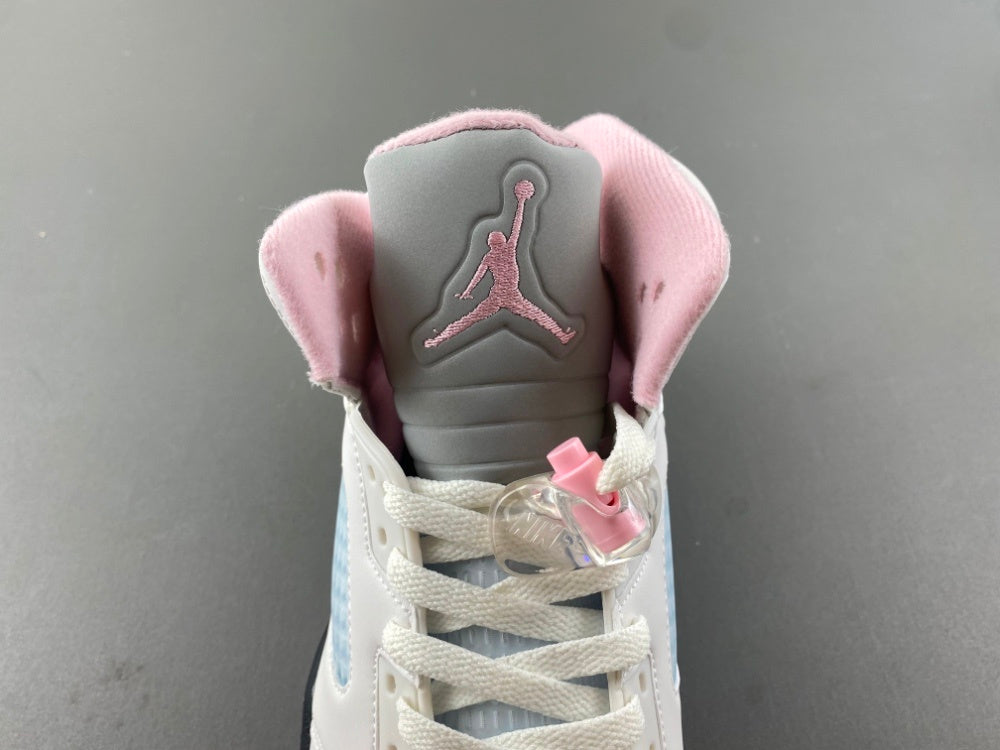 Low Top Sneakers, White Black Pink Colorway, Leather Footwear, Lace Up Design, Casual Gift for Sneaker Fans