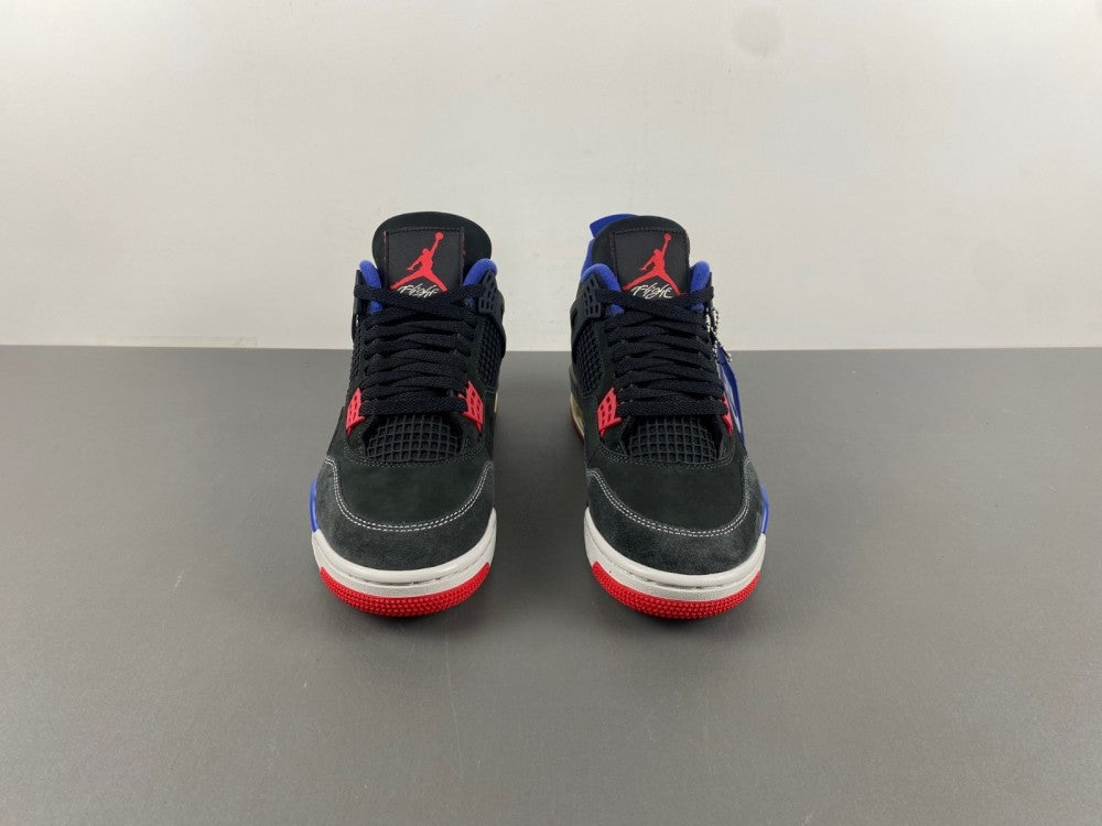 Low Top Sneakers, Blue Black Red Colorway, Lace Up Design, Casual Gift for Sneaker Fans