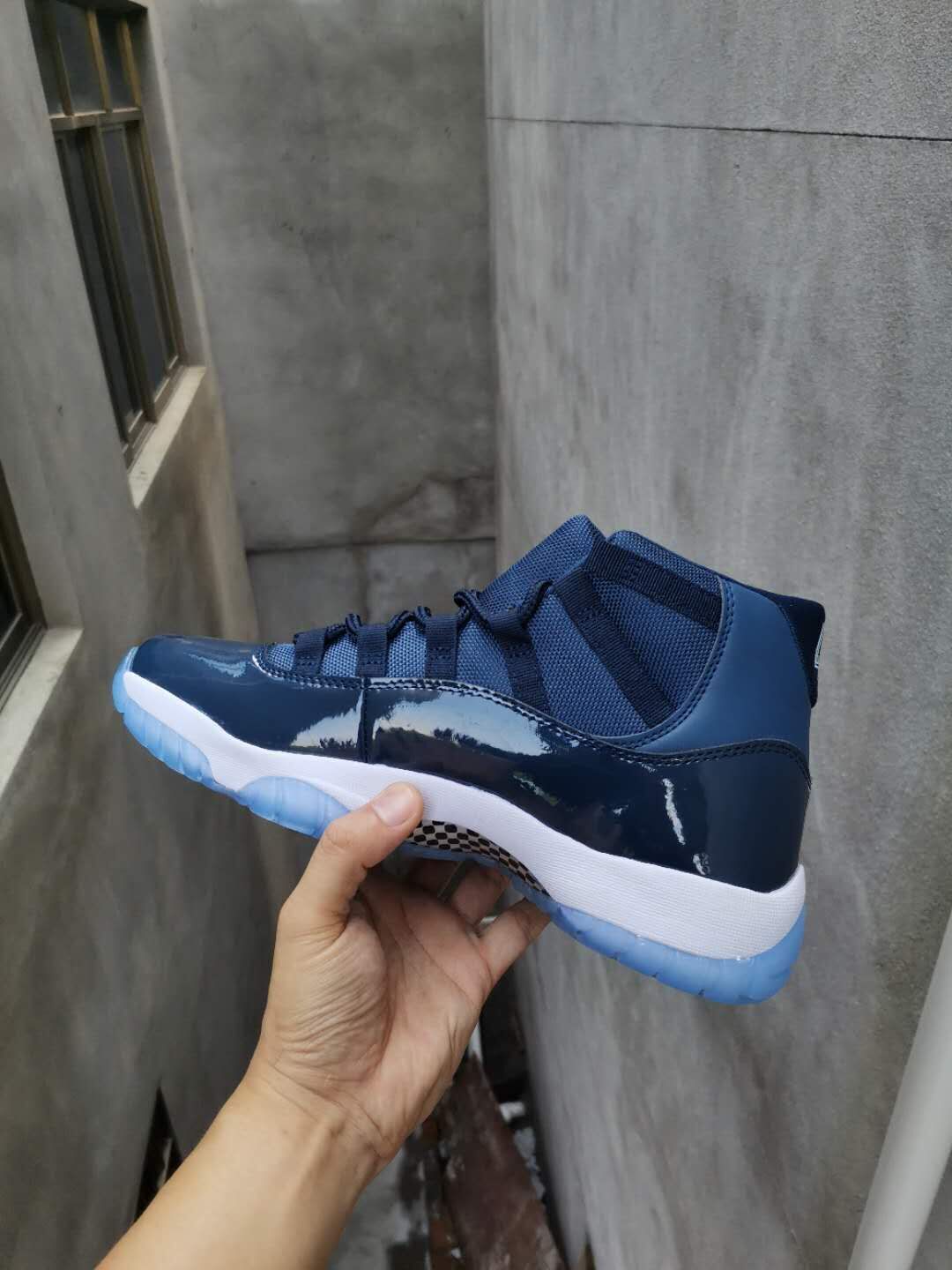 Sneakers, Navy White Colorway, Lace Up Design, Casual Gift for Sneaker Fans