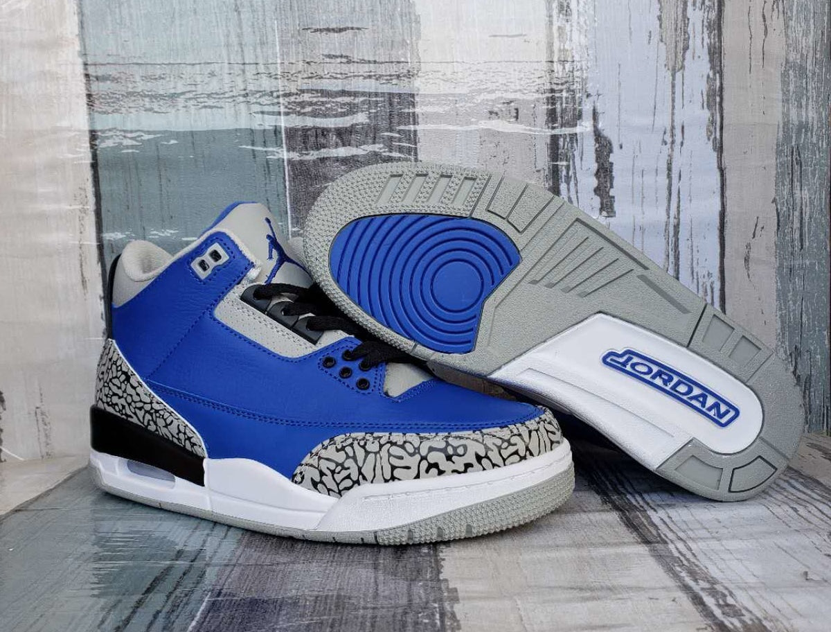 Sneakers, Blue Black Colorway, Lace Up Design, Casual Gift for Sneaker Fans
