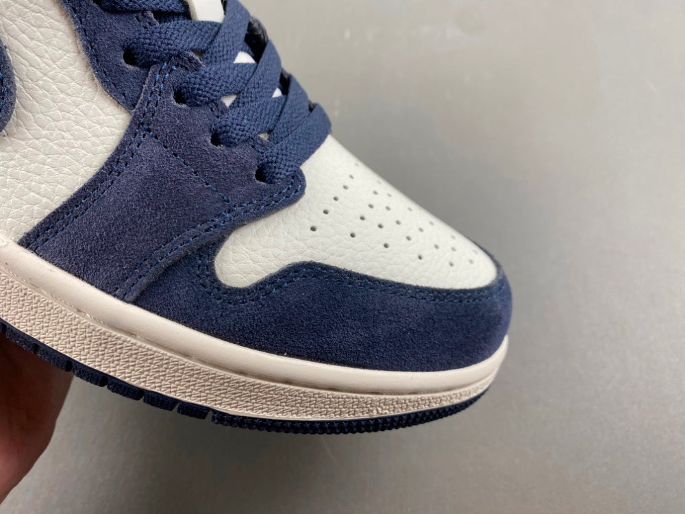 Low Top Sneakers, Blue White Colorway, Suede Footwear, Lace Up Design, Casual Gift for Sneaker Fans