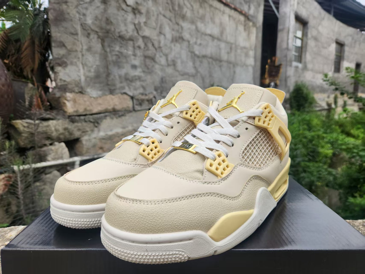 Mid Top Sneakers, Yellow Colorway, Lace Up Design, Casual Gift for Sneaker Fans