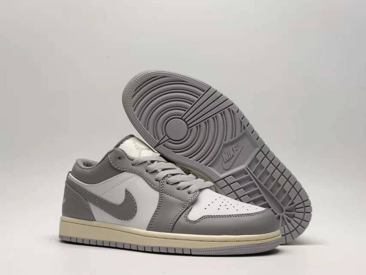 Retro Low Top Sneakers, Gray Colorway, Lace Up Design, Casual Gift for Sneaker Fans