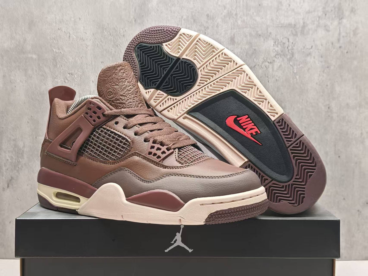 Mid Top Sneakers, Brown Colorway, Lace Up Design, Casual Gift for Sneaker Fans