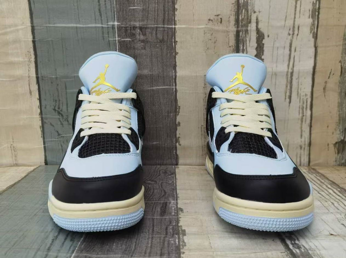 Low Top Sneakers, Blue Black Colorway, Lace Up Design, Casual Gift for Sneaker Fans