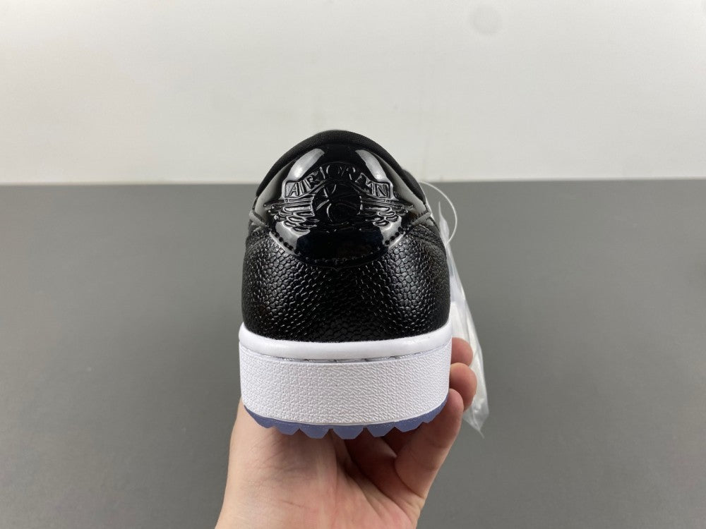 Low Top Golf Shoes, White Black Colorway, Lace Up Design, Casual Gift for Shoe Lovers