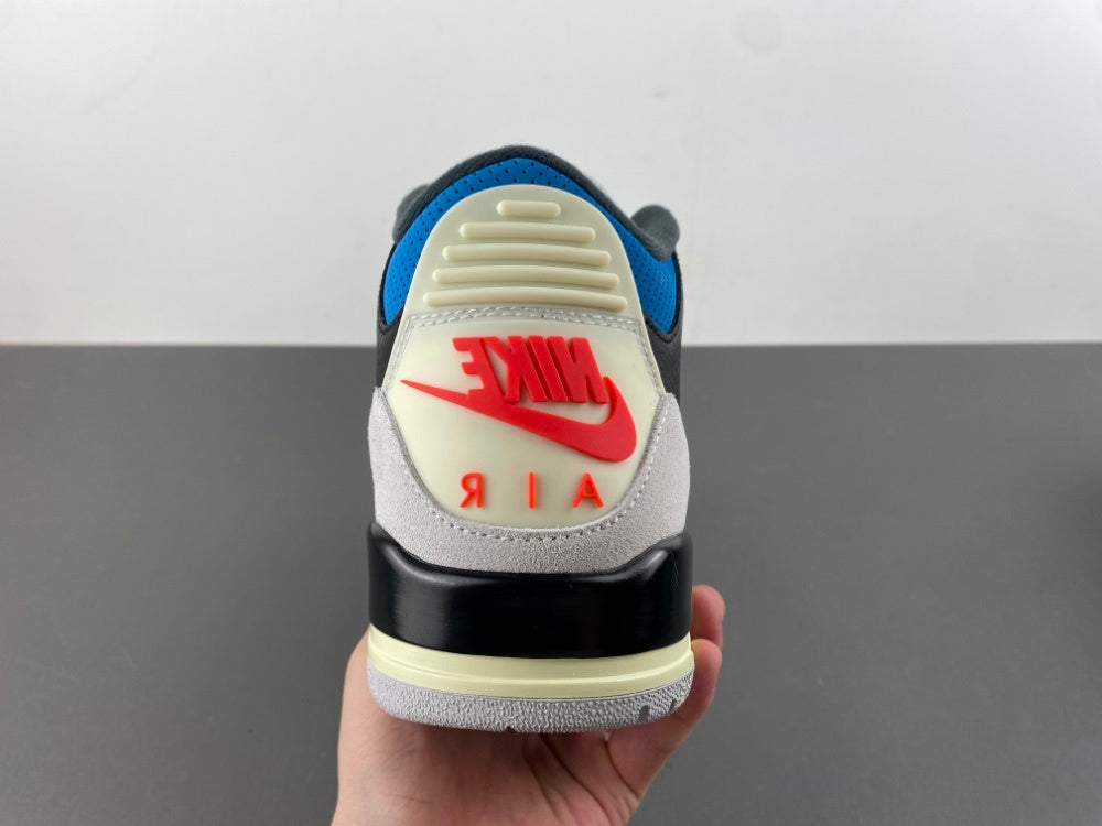 Low Top Sneakers, Blue Black Red Gray Colorway, Lace Up Design, Casual Gift for Sneaker Fans