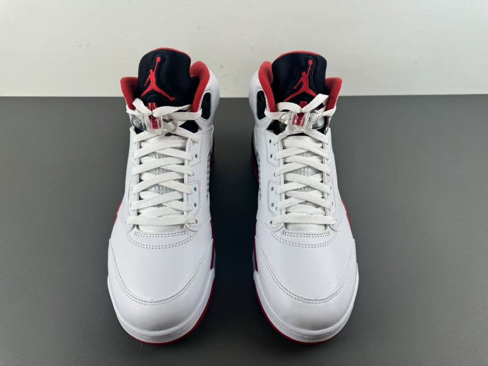 High Top Sneakers, White Black Red Colorway, Lace Up Design, Casual Gift for Sneaker Fans