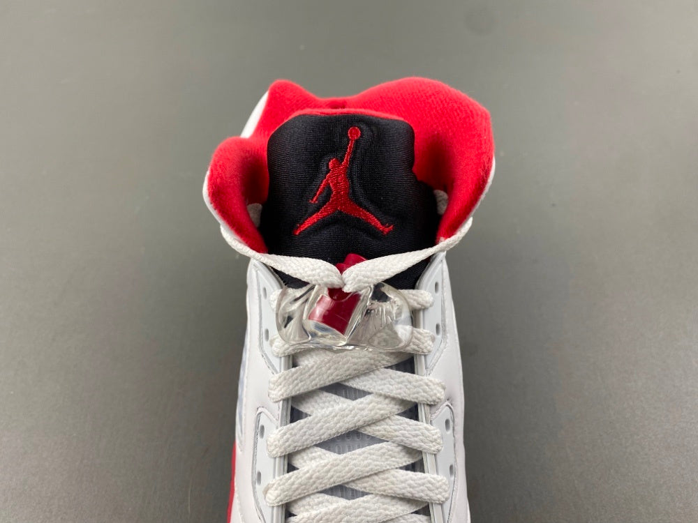 High Top Sneakers, White Black Red Colorway, Lace Up Design, Casual Gift for Sneaker Fans