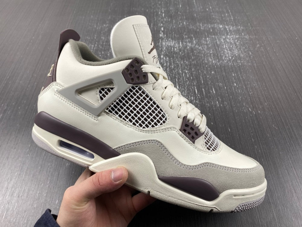 Sneakers, Burgundy White Gray Colorway, Leather Footwear, Lace Up Design, Casual Gift for Sneaker Fans