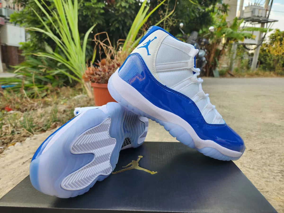Sneakers, Royal Blue White Colorway, Lace Up Design, Casual Gift for Sneaker Fans