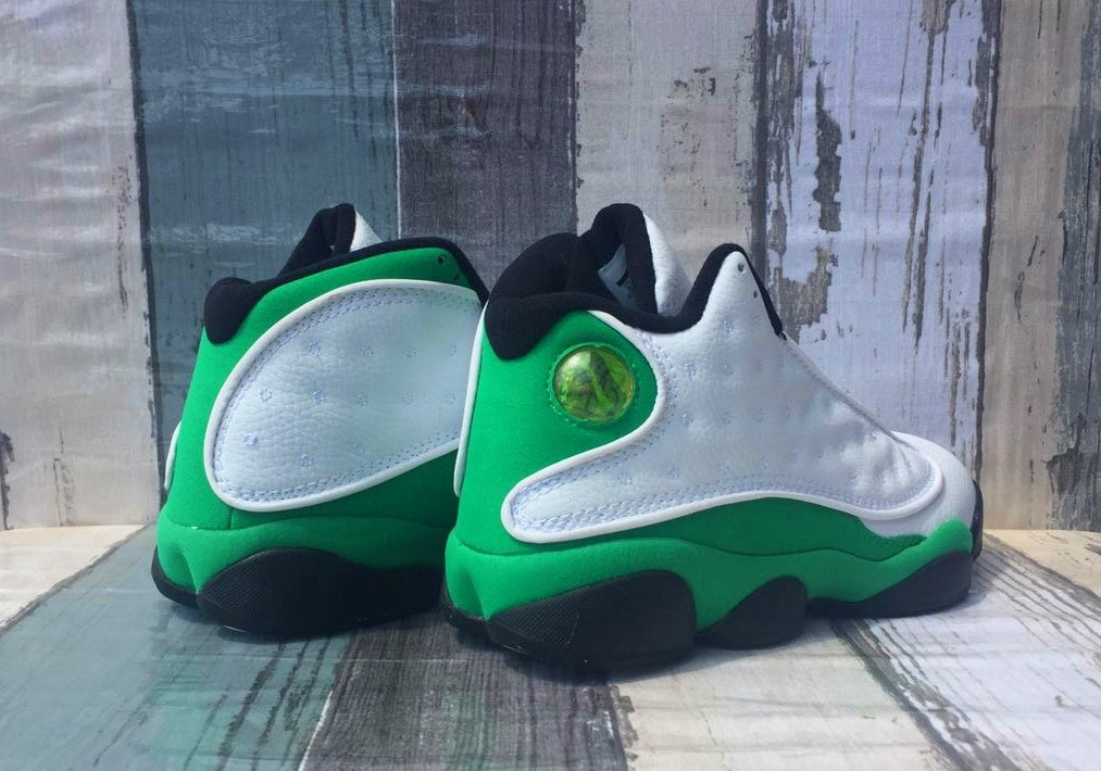 Sneakers, White Green Colorway, Lace Up Design, Casual Gift for Sneaker Fans