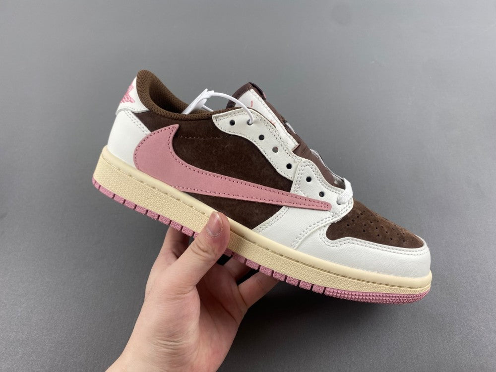 Low Top Sneakers, White Pink Colorway, Reverse Hook Design, Lace Up Design, Casual Gift for Sneaker Fans