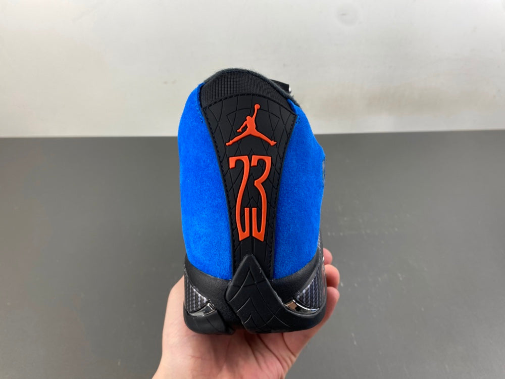 Retro Basketball Shoes, Royal Blue Black Colorway, Lace Up Design, Casual Gift for Shoe Lovers