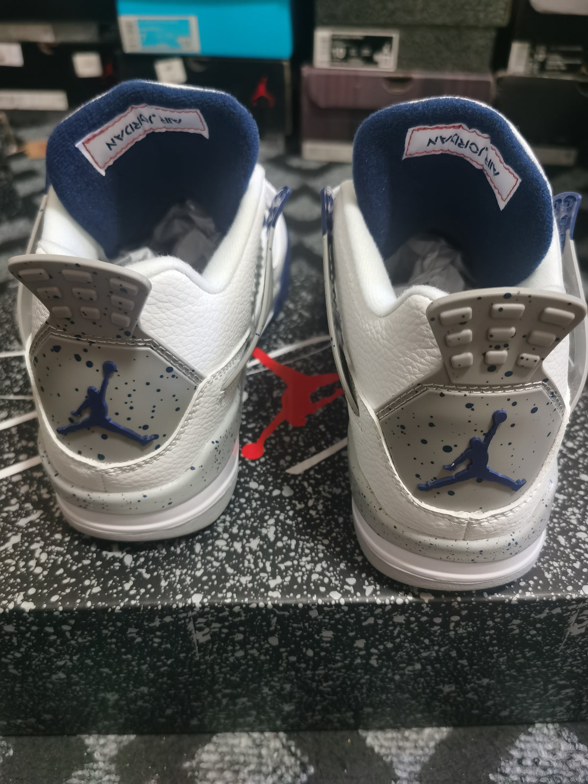 Basketball Shoes, Midnight Blue Colorway, Lace Up Design, Casual Gift for Shoe Lovers