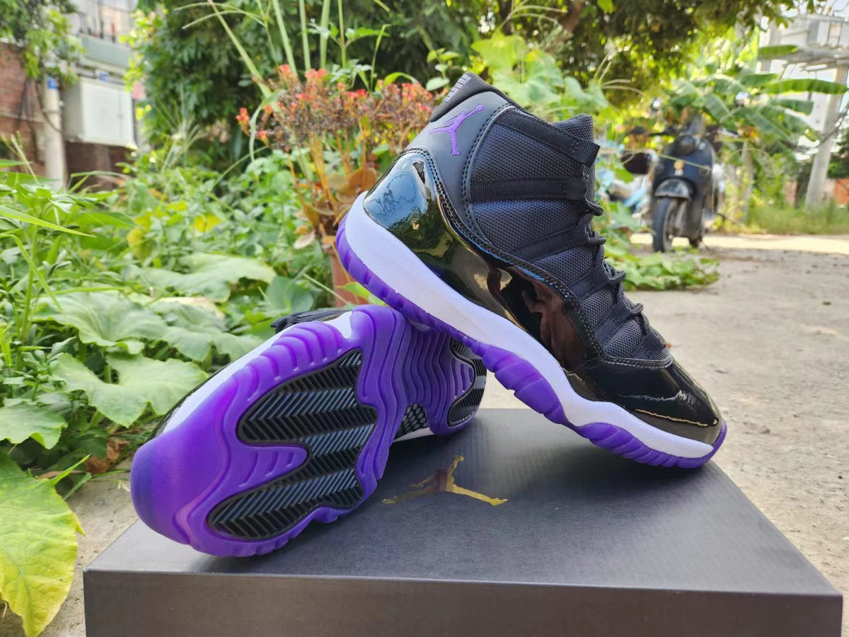 Sneakers, Black Purple Colorway, Lace Up Design, Casual Gift for Sneaker Fans