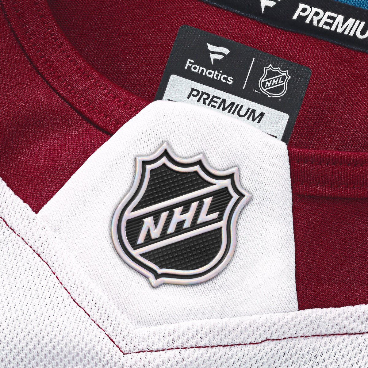 Colorado Avalanche Fanatics White Away Premium Custom Jersey