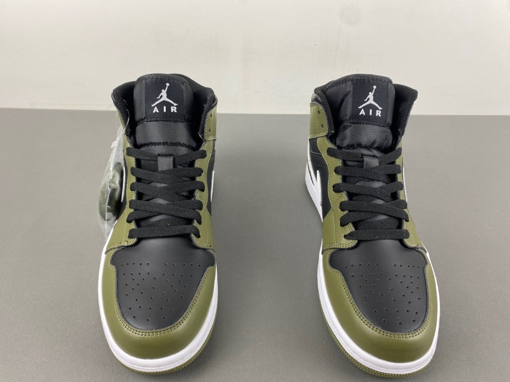 Mid Top Sneakers, Green Black Colorway, Lace Up Design, Casual Gift for Sneaker Fans