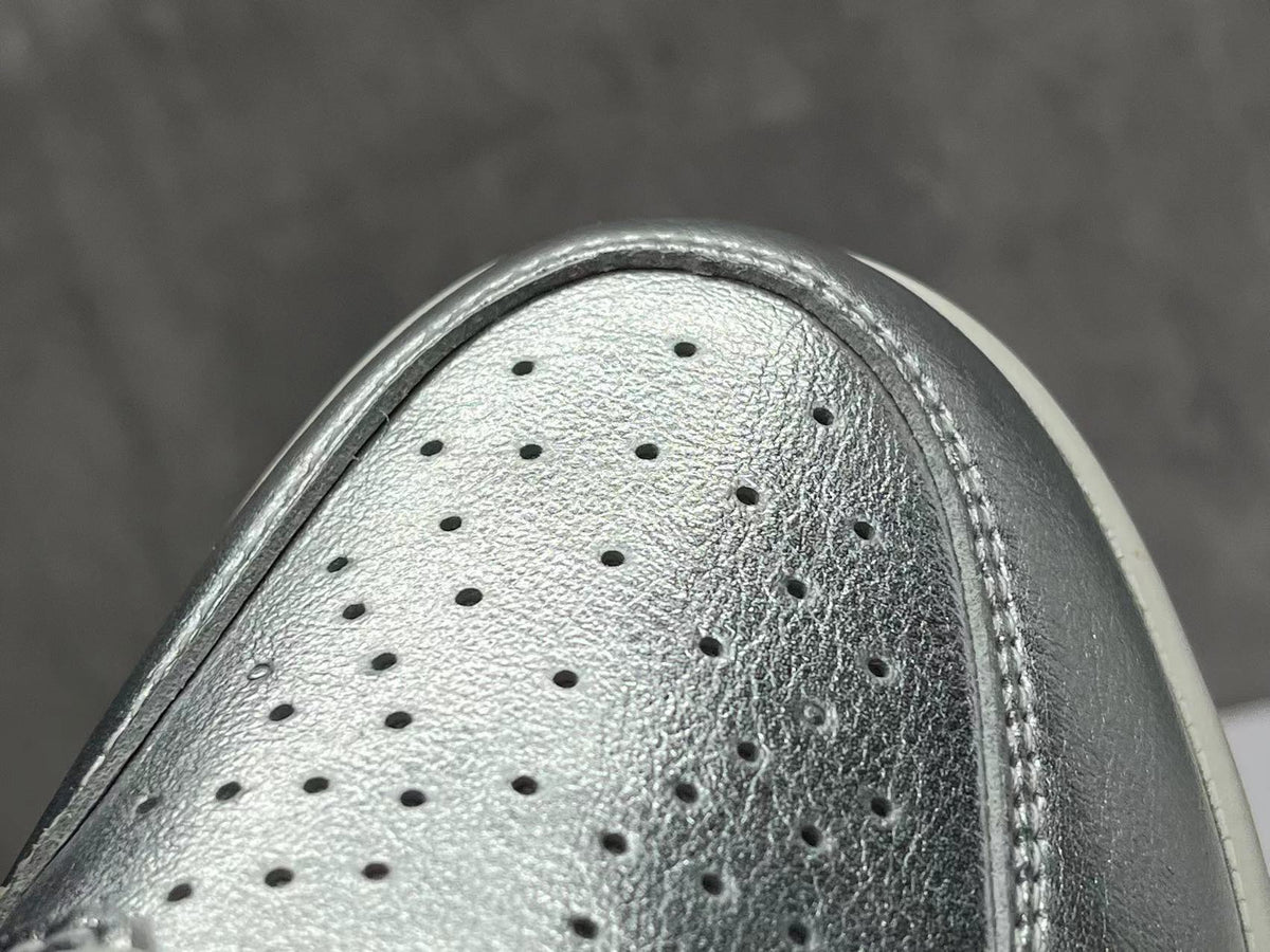 High Top Sneakers, Silver Colorway, Lace Up Design, Casual Gift for Sneaker Fans