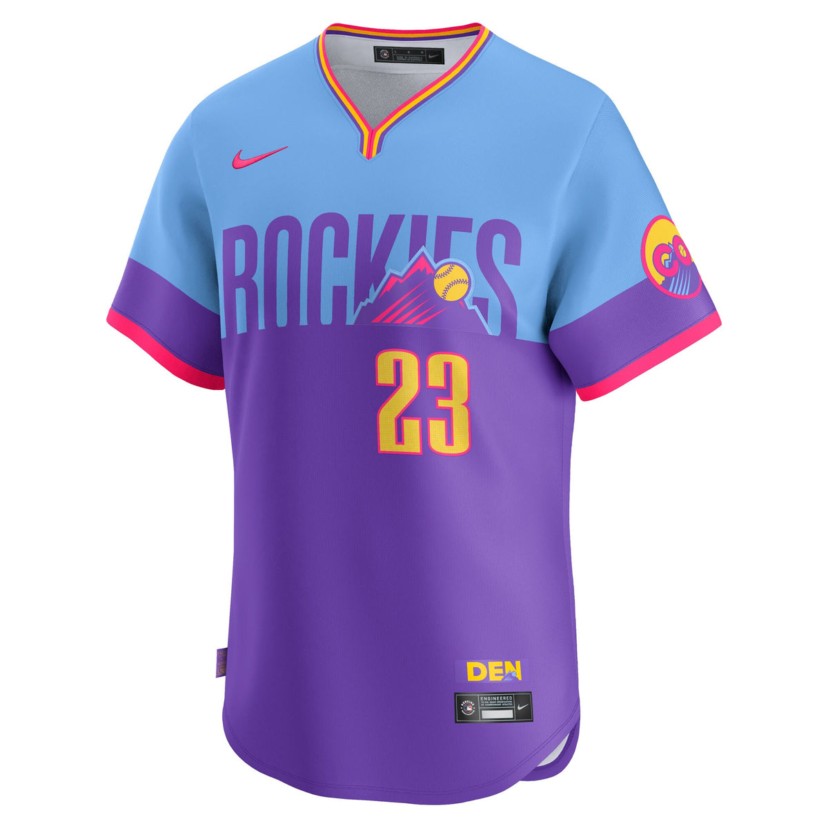 Colorado Rockies Kris Bryant Purple/Light Blue 2025 City Connect Limited Player Jersey