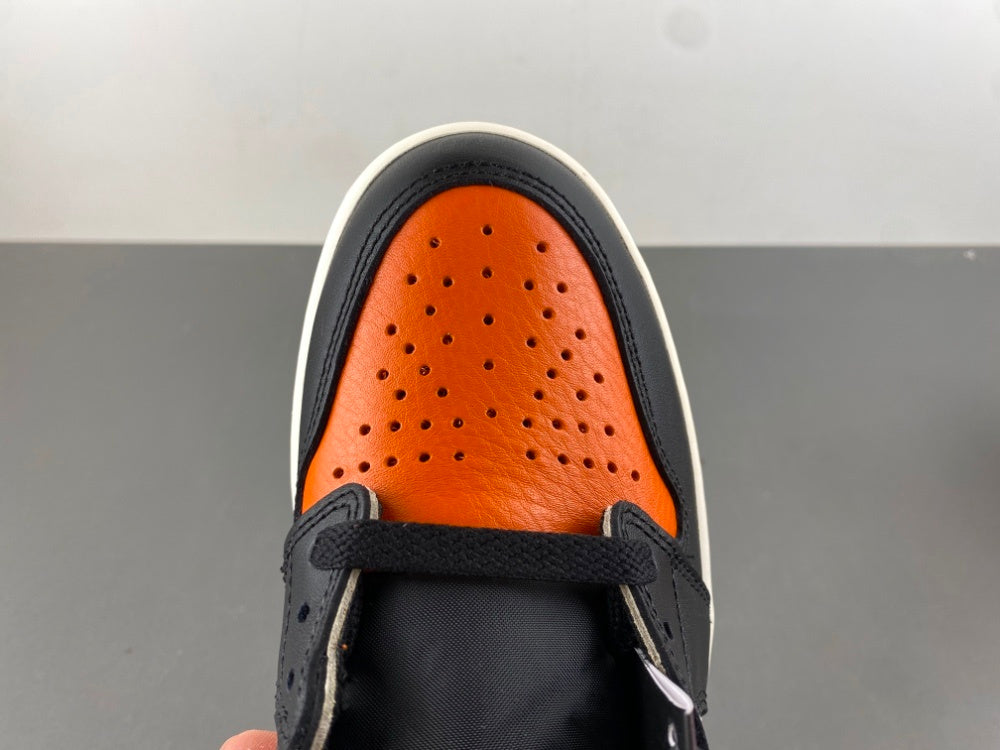 High Top Sneakers, White Black Orange Colorway, Lace Up Design, Casual Gift for Sneaker Fans
