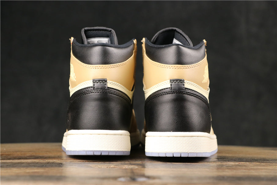 Sneakers, Beige Black Colorway, Lace Up Design, Casual Gift for Sneaker Fans