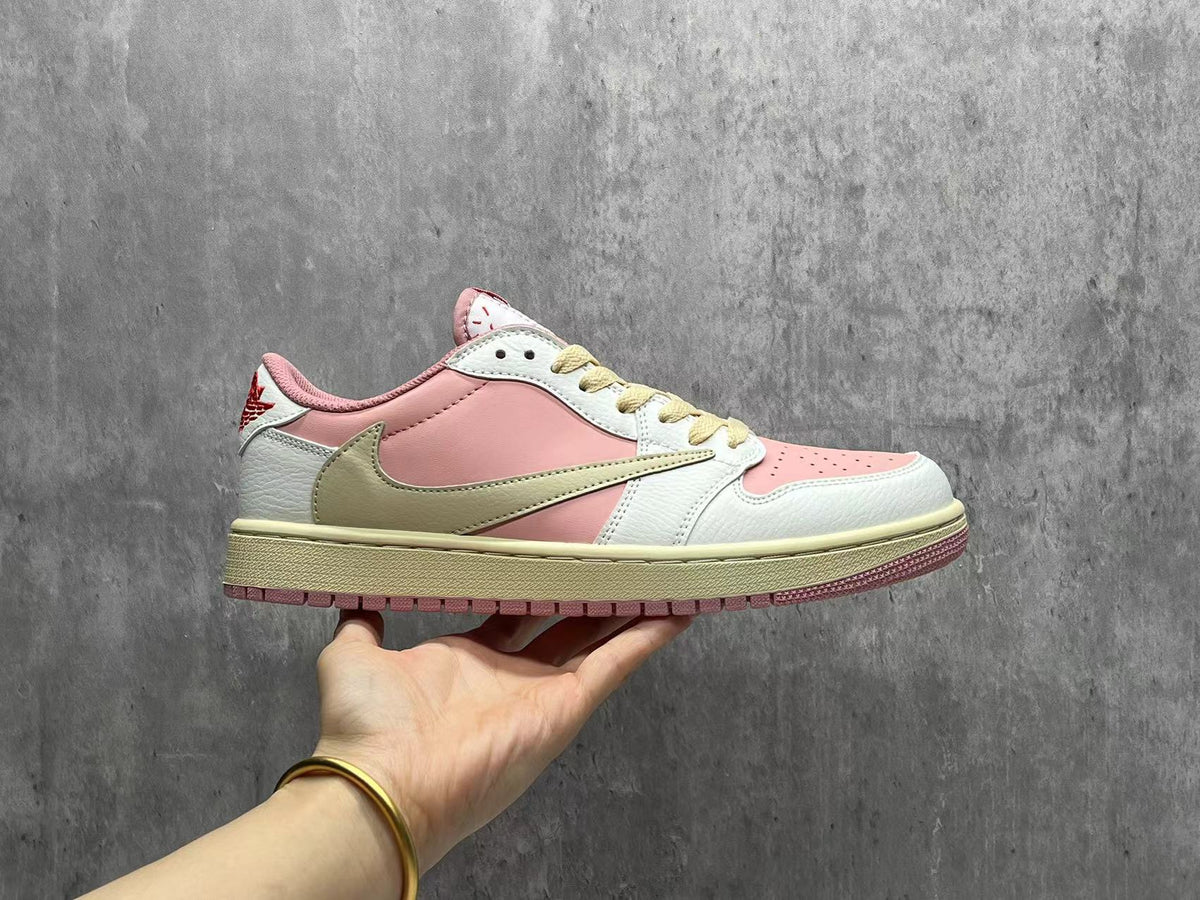 Low Top Sneakers, Pink Colorway, Reverse Hook Design, Lace Up Design, Casual Gift for Sneaker Fans