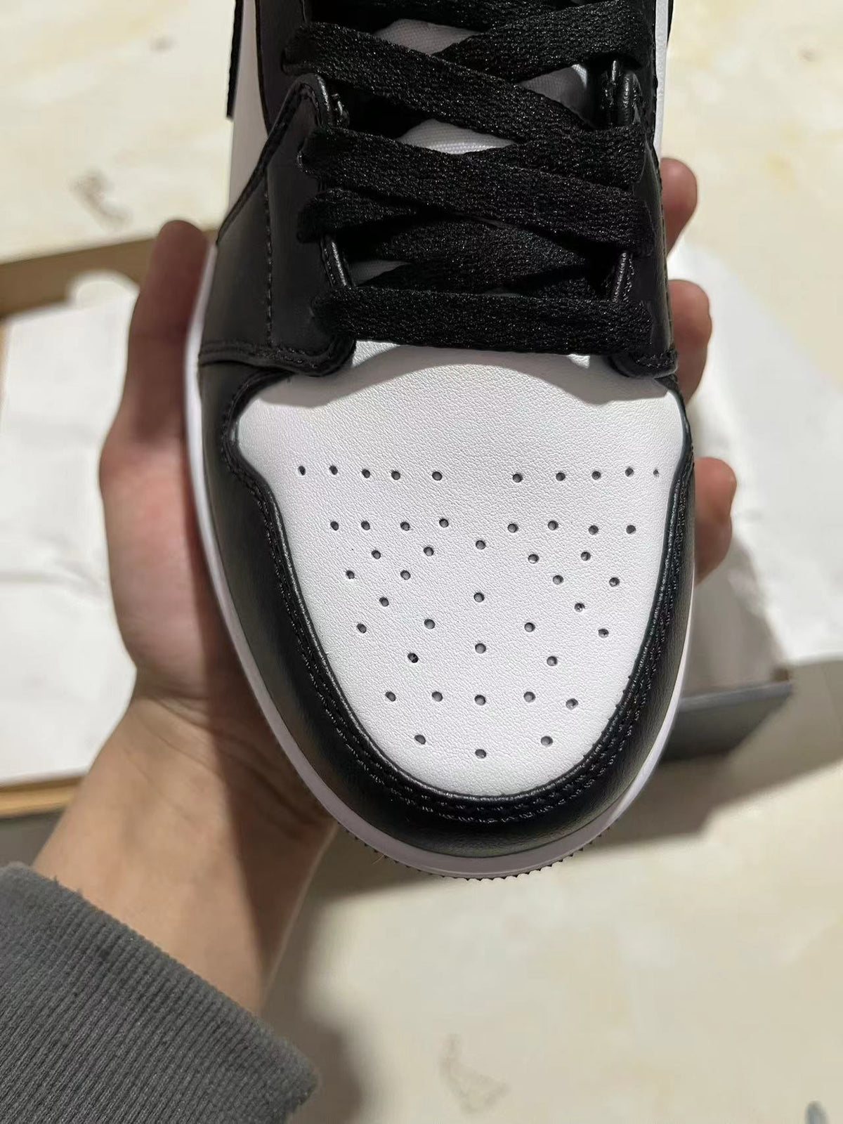 Mid Top Sneakers, White Black Colorway, Lace Up Design, Casual Gift for Sneaker Fans