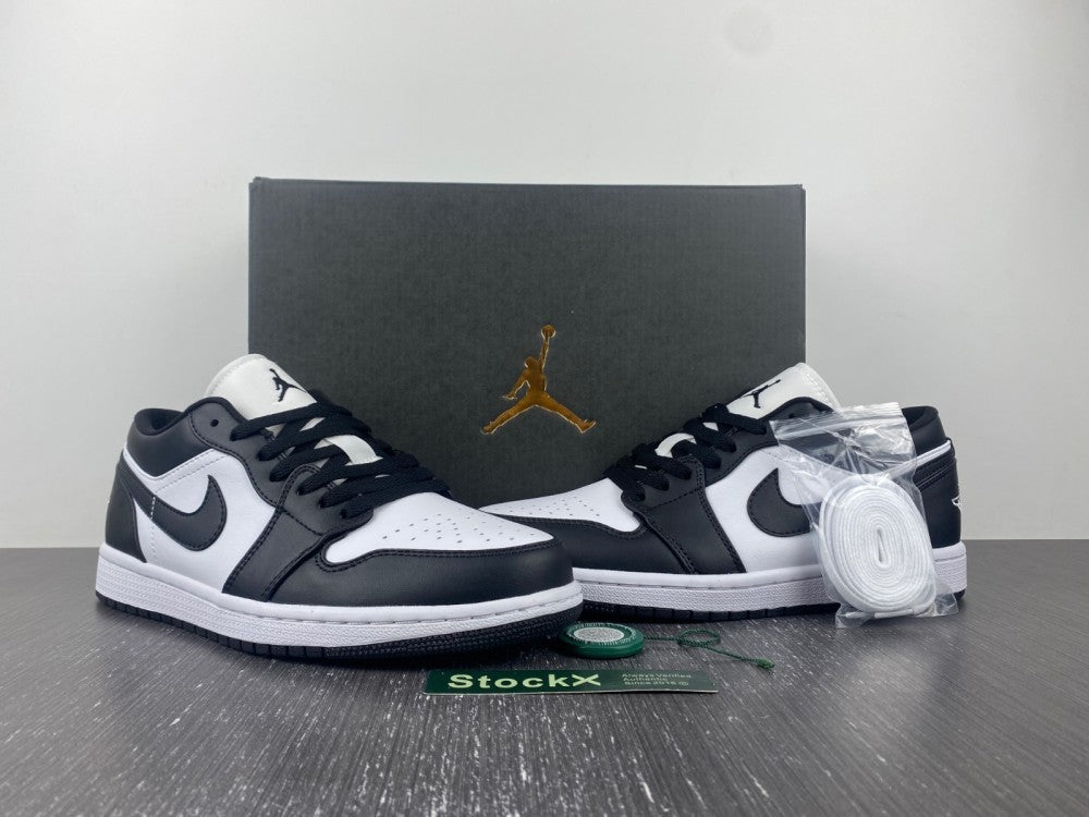 Low Top Sneakers, White Black Colorway, Lace Up Design, Casual Gift for Sneaker Fans