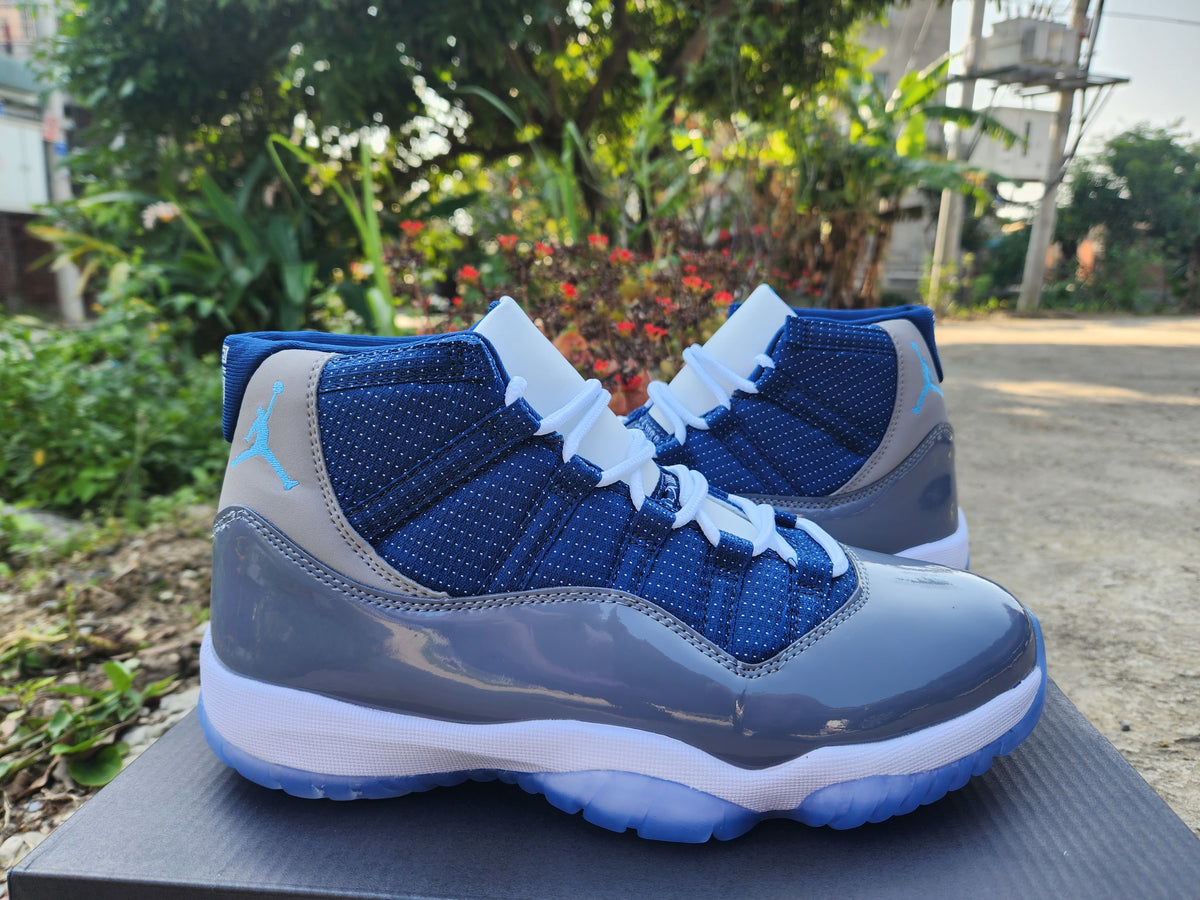 Sneakers, Blue Gray Colorway, Lace Up Design, Casual Gift for Sneaker Fans