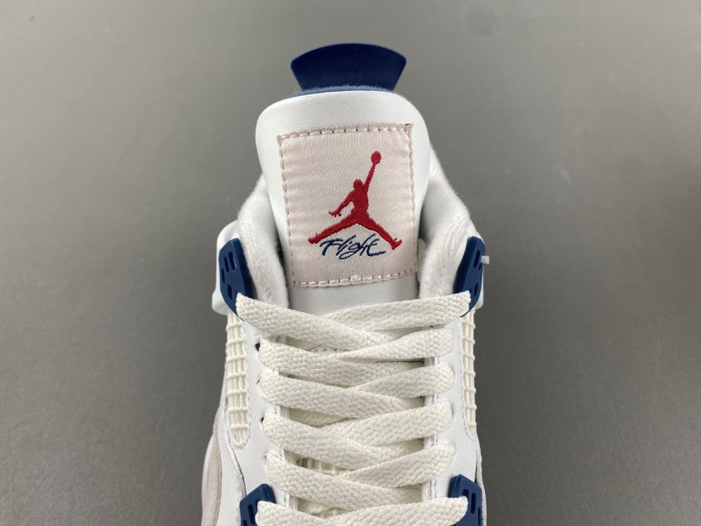 Low Top Sneakers, Blue White Gray Navy Colorway, Leather Footwear, Lace Up Design, Casual Gift for Sneaker Fans