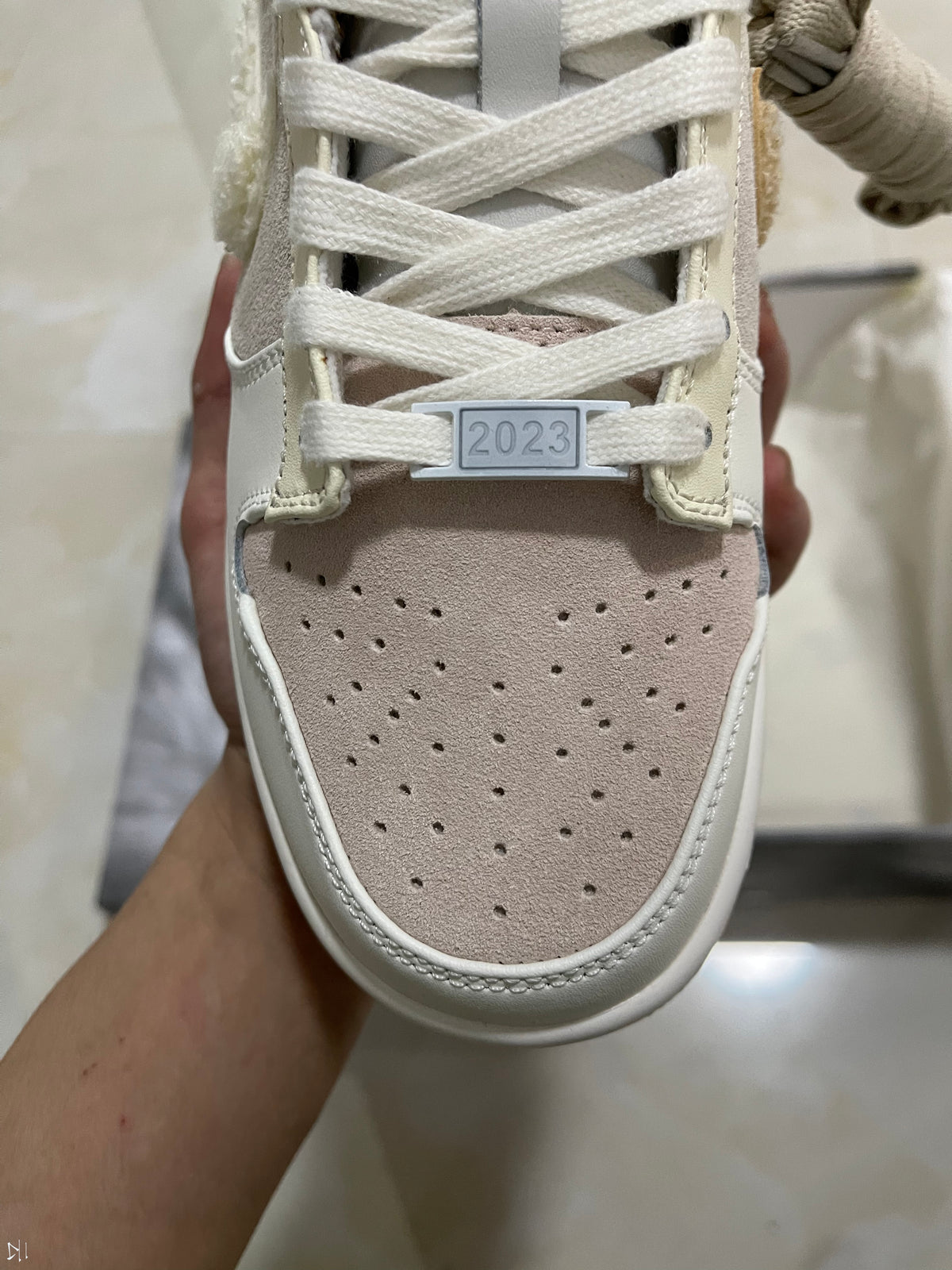 Low Top Sneakers, Off White Brown Colorway, Lace Up Design, Casual Gift for Sneaker Fans