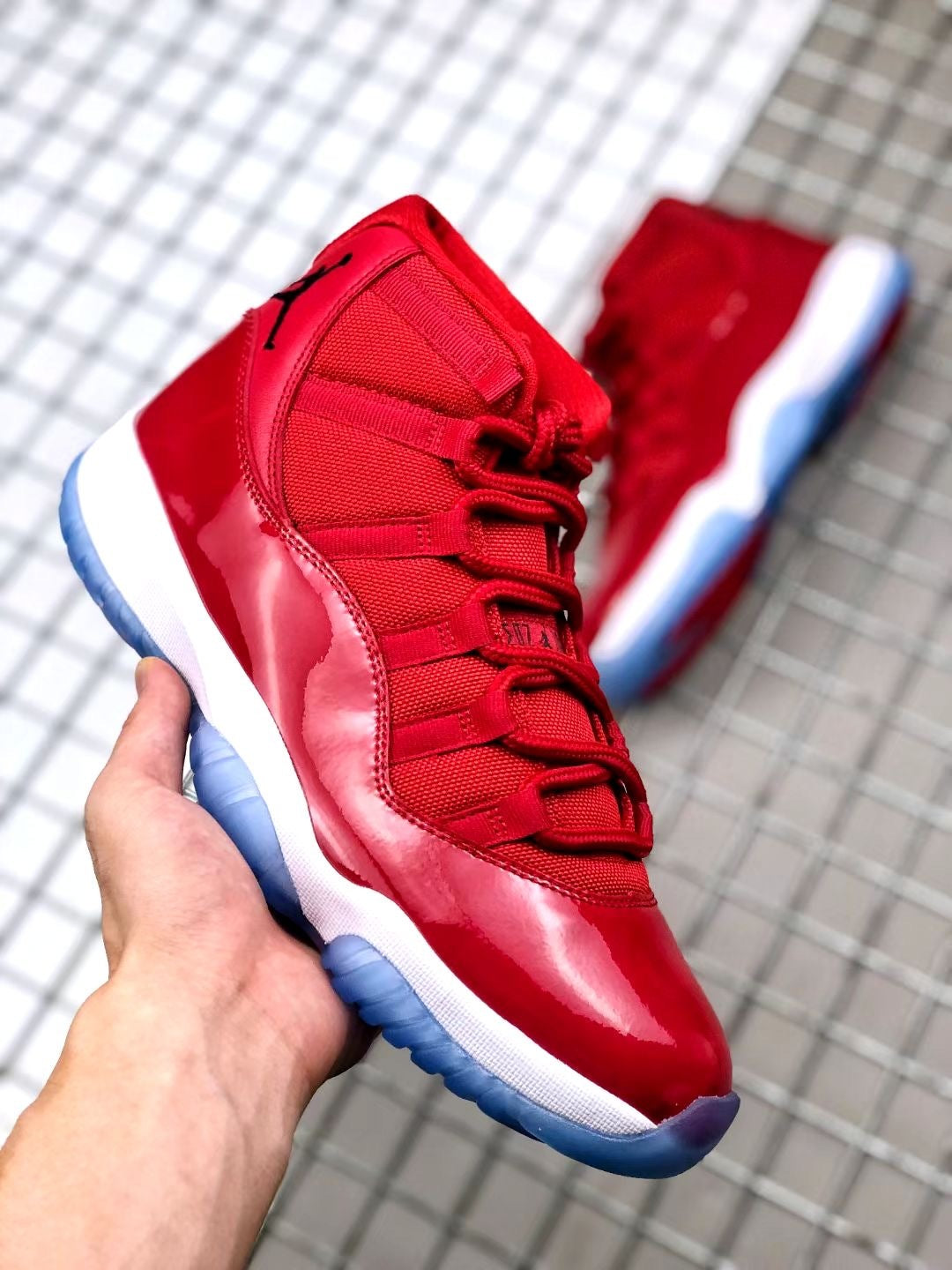 Sneakers, Red Colorway, Lace Up Design, Casual Gift for Sneaker Fans