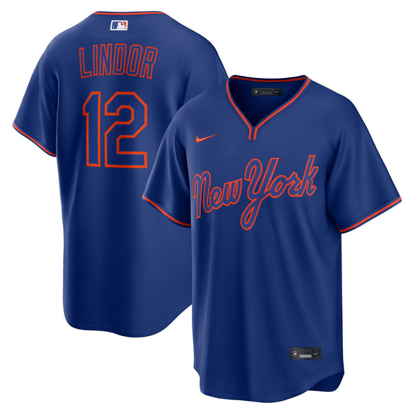 New York Mets Francisco Lindor Royal Alternate Replica Jersey