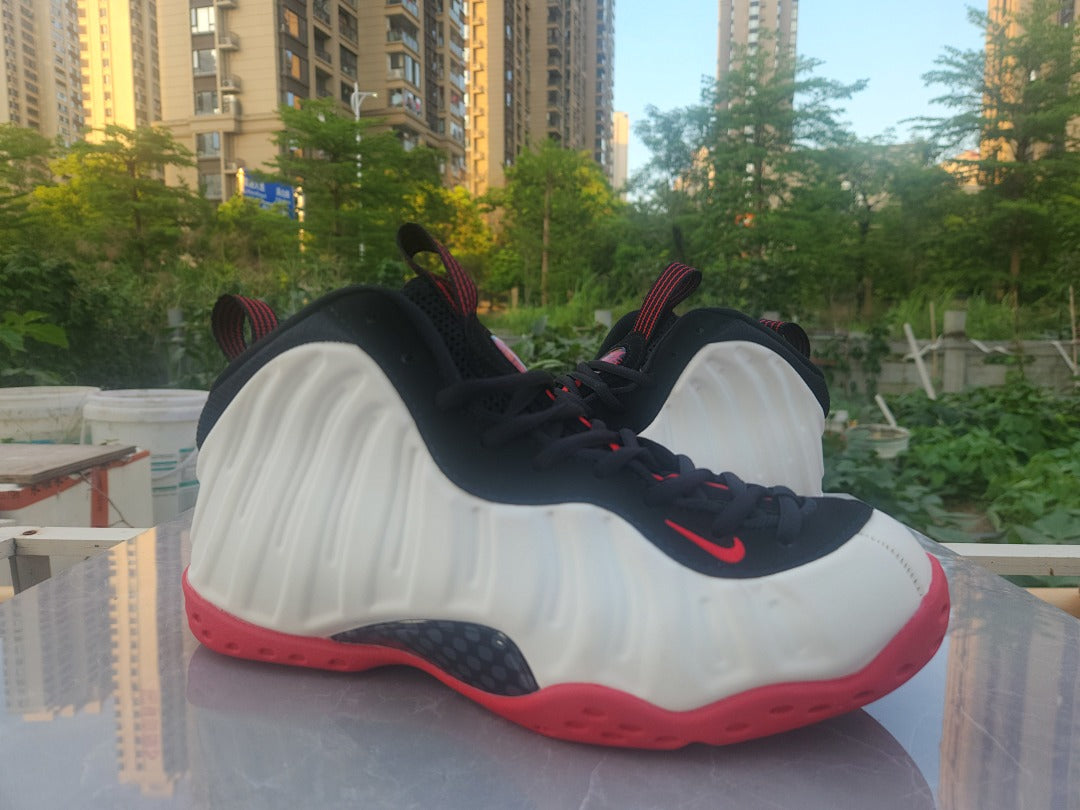 High Top Sneakers, White Black Red Colorway, Lace Up Design, Casual Gift for Sneaker Fans