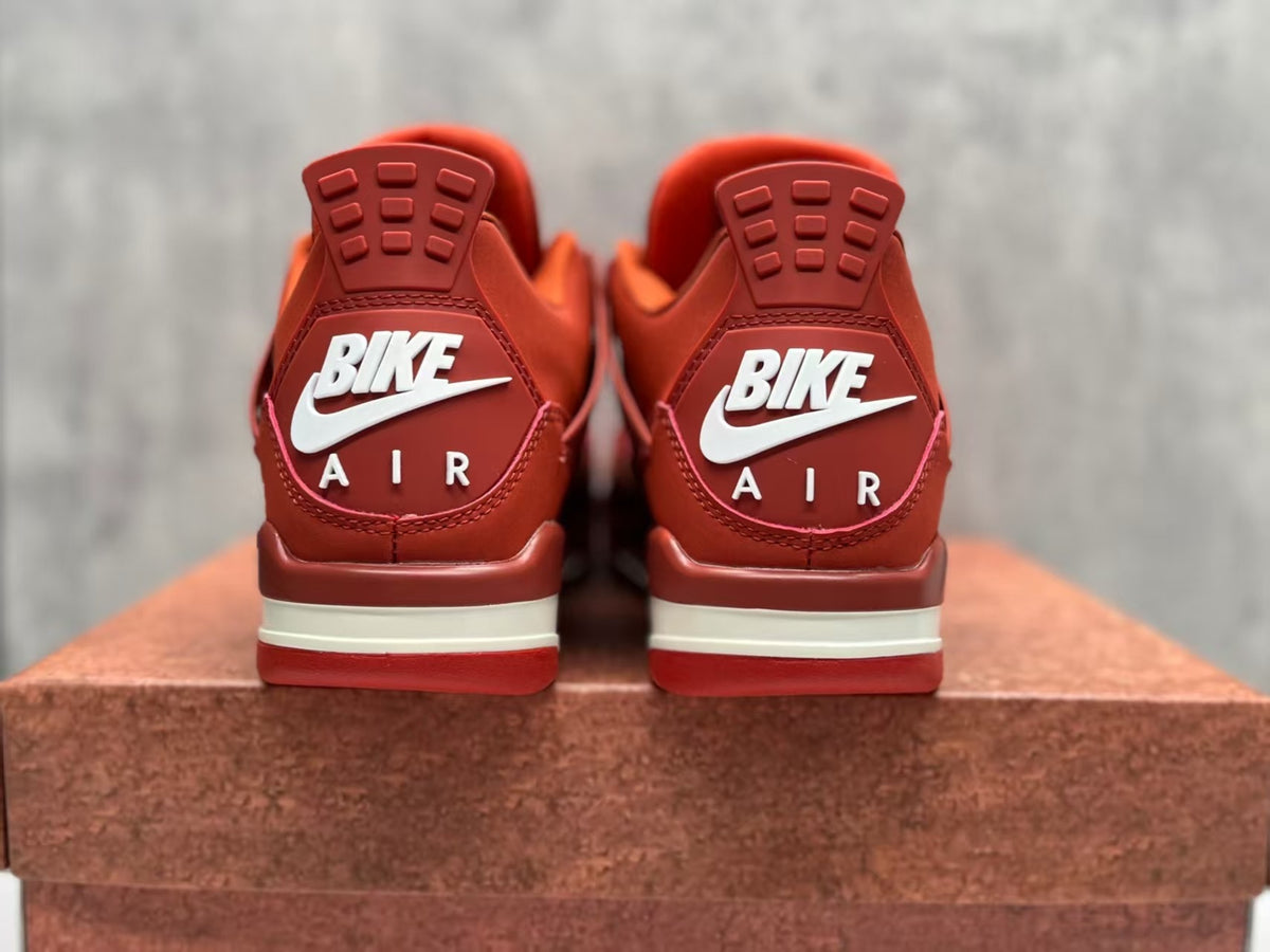 Mid Top Sneakers, Red Colorway, Lace Up Design, Casual Gift for Sneaker Fans